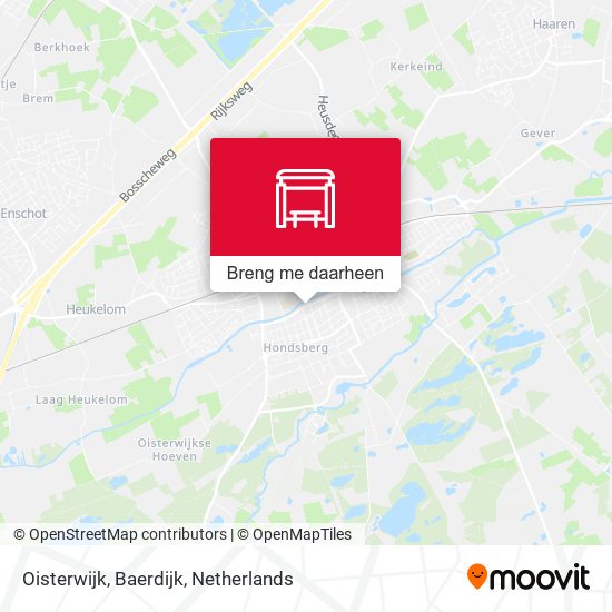 Oisterwijk, Baerdijk kaart