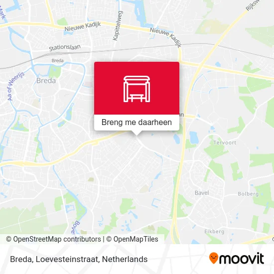 Breda, Loevesteinstraat kaart