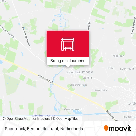 Spoordonk, Bernadettestraat kaart