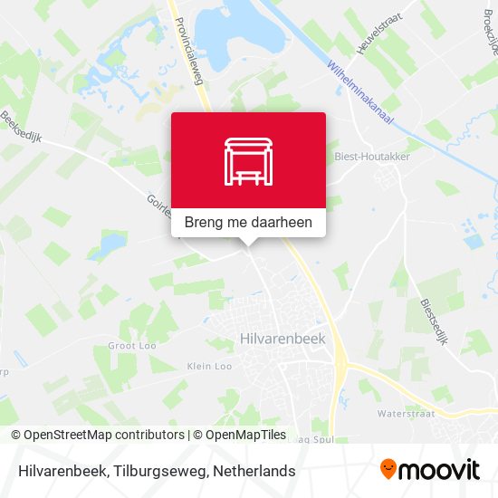 Hilvarenbeek, Tilburgseweg kaart