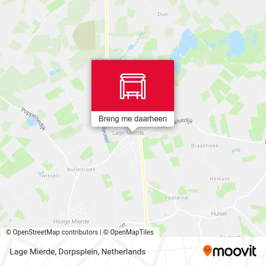 Lage Mierde, Dorpsplein kaart