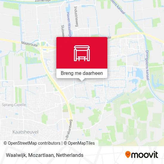 Waalwijk, Mozartlaan kaart