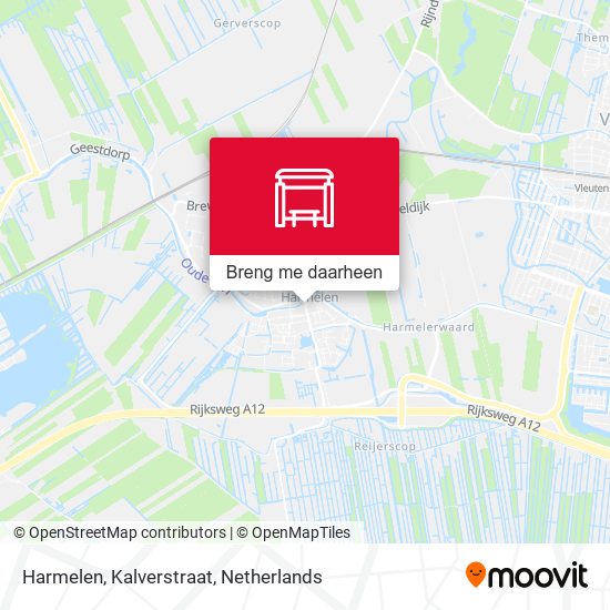 Harmelen, Kalverstraat kaart