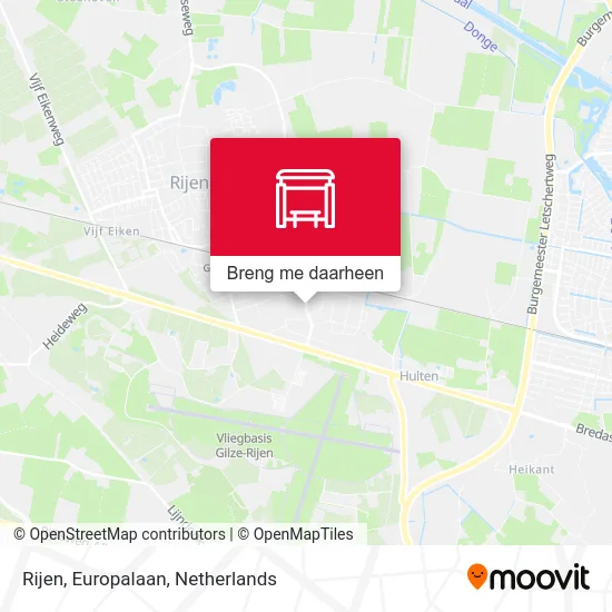 Rijen, Europalaan kaart