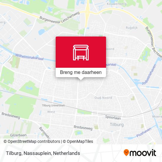Tilburg, Nassauplein kaart