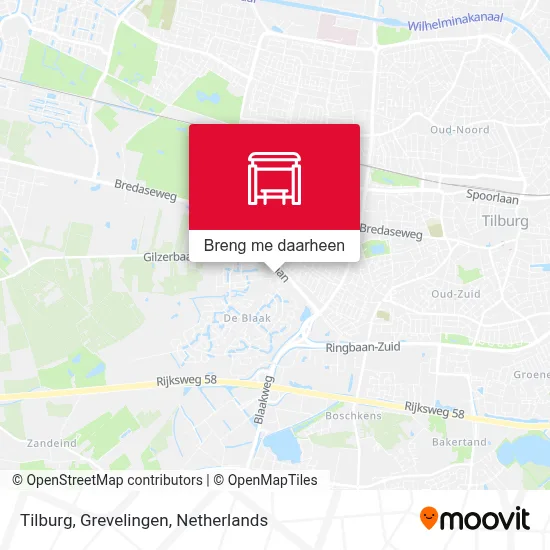 Tilburg, Grevelingen kaart