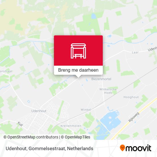 Udenhout, Gommelsestraat kaart