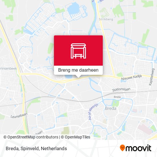 Breda, Spinveld kaart