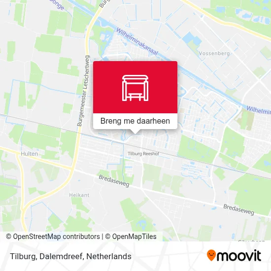 Tilburg, Dalemdreef kaart