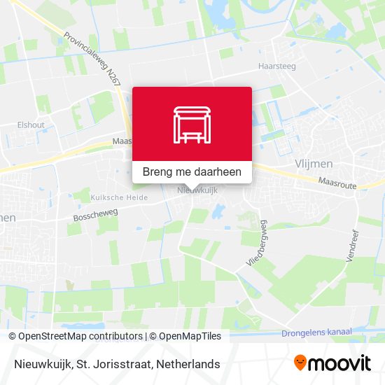 Nieuwkuijk, St. Jorisstraat kaart