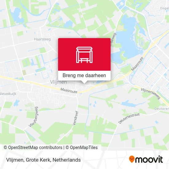 Vlijmen, Grote Kerk kaart