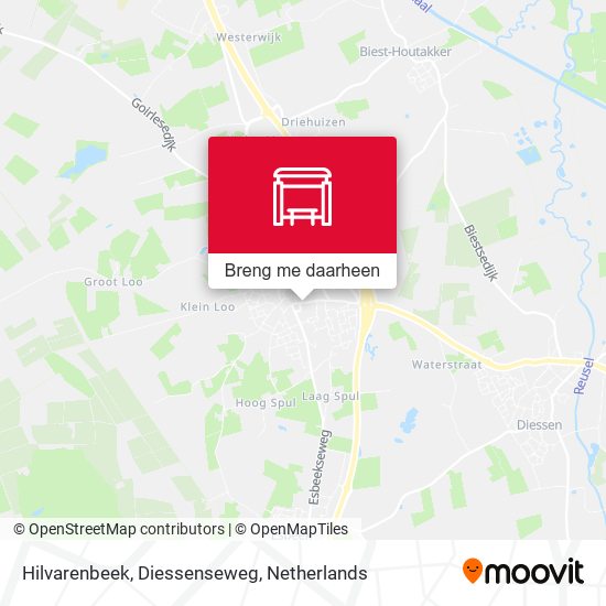 Hilvarenbeek, Diessenseweg kaart