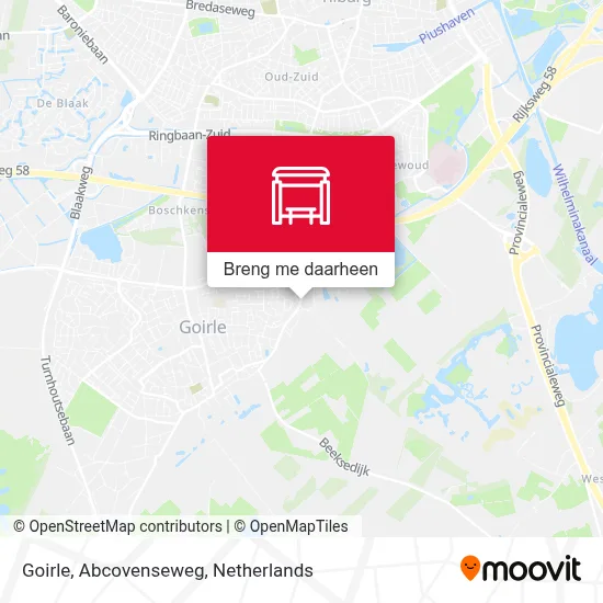 Goirle, Abcovenseweg kaart