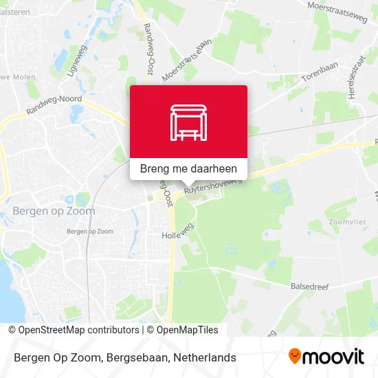 Bergen Op Zoom, Bergsebaan kaart