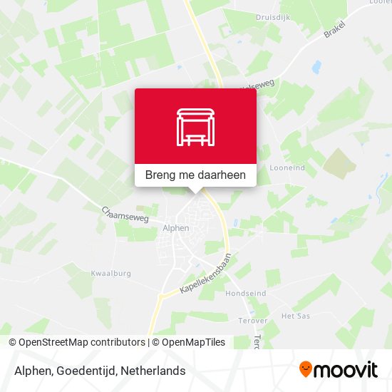 Alphen, Goedentijd kaart