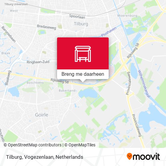 Tilburg, Vogezenlaan kaart