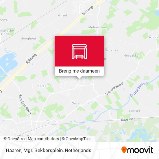 Haaren, Mgr. Bekkersplein kaart