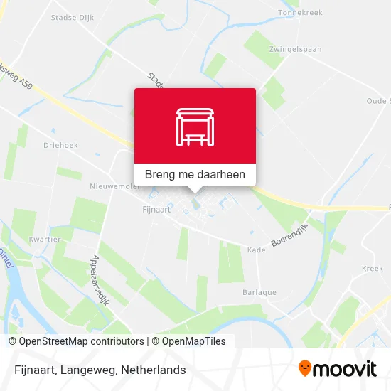 Fijnaart, Langeweg kaart
