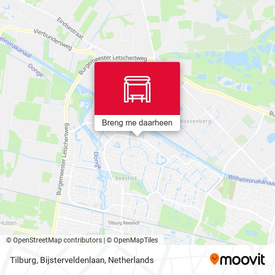 Tilburg, Bijsterveldenlaan kaart