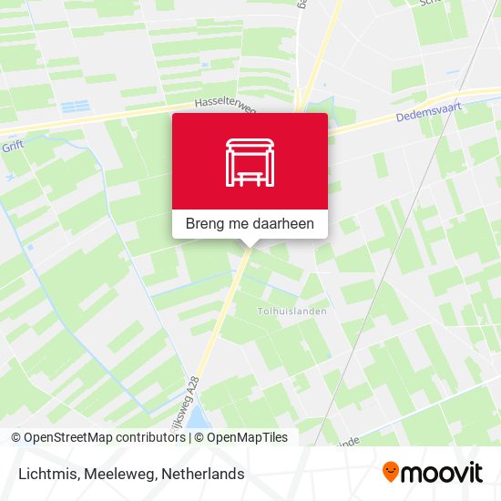 Lichtmis, Meeleweg kaart