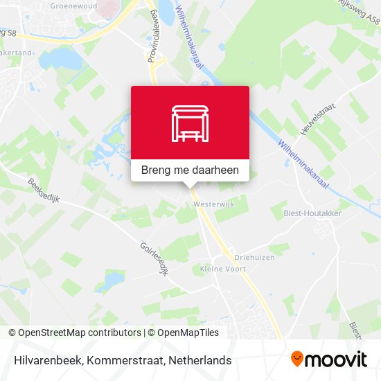 Hilvarenbeek, Kommerstraat kaart