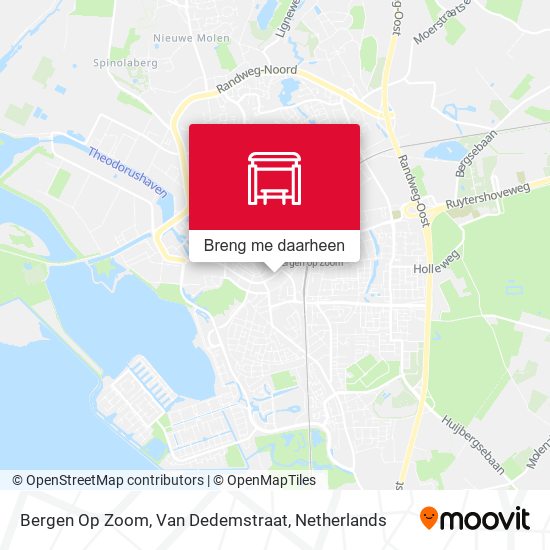 Bergen Op Zoom, Van Dedemstraat kaart