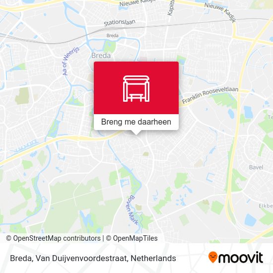 Breda, Van Duijvenvoordestraat kaart