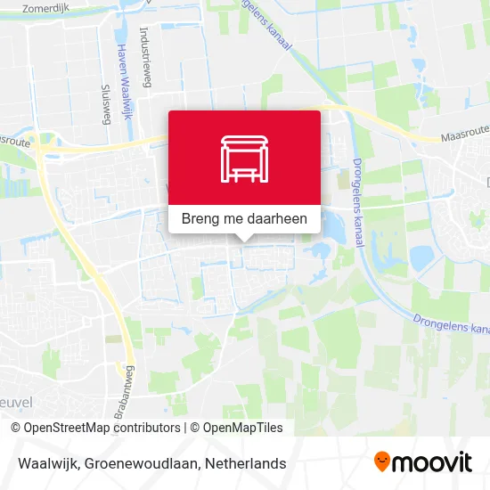 Waalwijk, Groenewoudlaan kaart