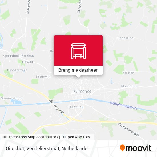 Oirschot, Vendelierstraat kaart