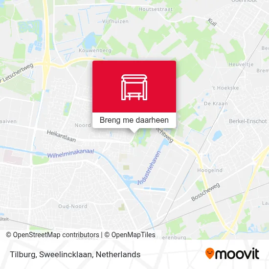 Tilburg, Sweelincklaan kaart