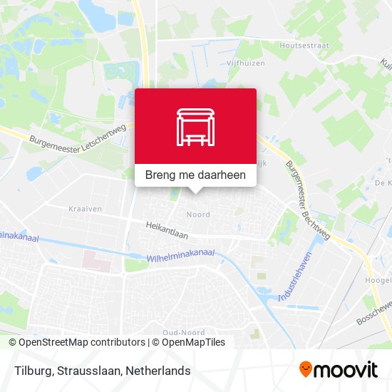 Tilburg, Strausslaan kaart