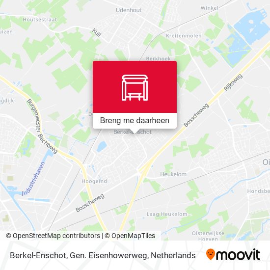 Berkel-Enschot, Gen. Eisenhowerweg kaart