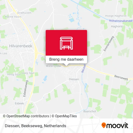 Diessen, Beekseweg kaart
