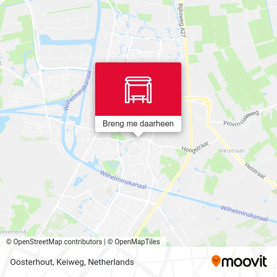 Oosterhout, Keiweg kaart