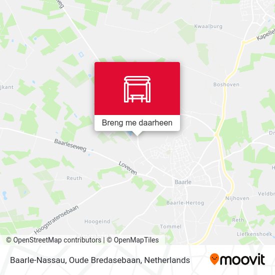 Baarle-Nassau, Oude Bredasebaan kaart