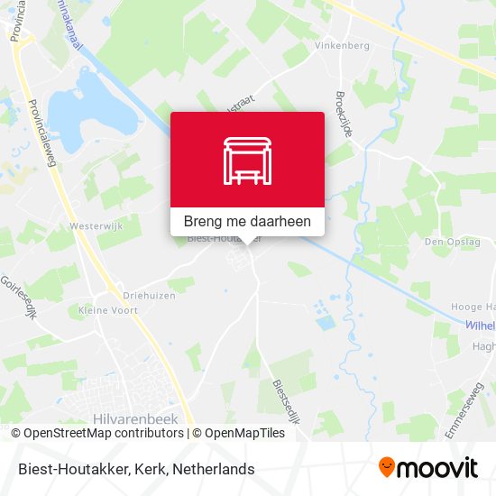 Biest-Houtakker, Kerk kaart