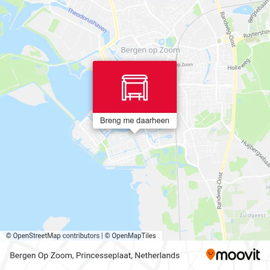 Bergen Op Zoom, Princesseplaat kaart