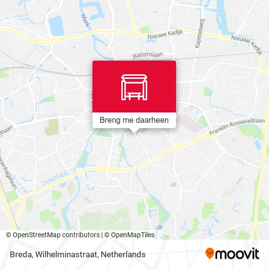 Breda, Wilhelminastraat kaart
