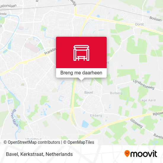 Bavel, Kerkstraat kaart