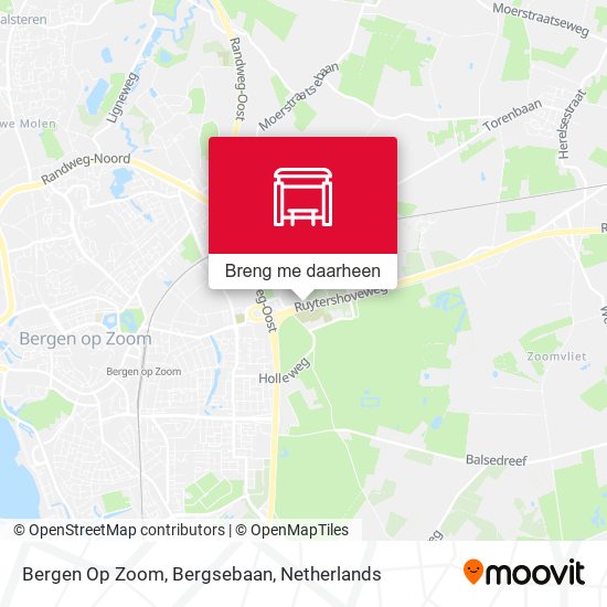Bergen Op Zoom, Bergsebaan kaart