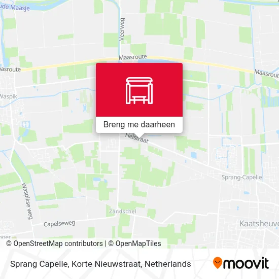 Sprang Capelle, Korte Nieuwstraat kaart