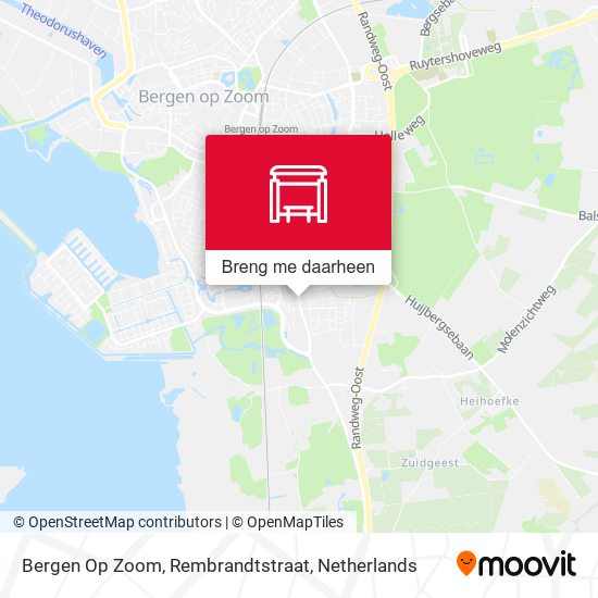 Bergen Op Zoom, Rembrandtstraat kaart