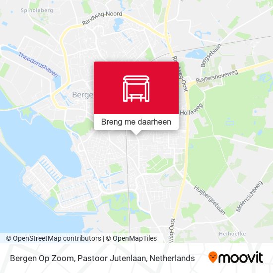 Bergen Op Zoom, Pastoor Jutenlaan kaart