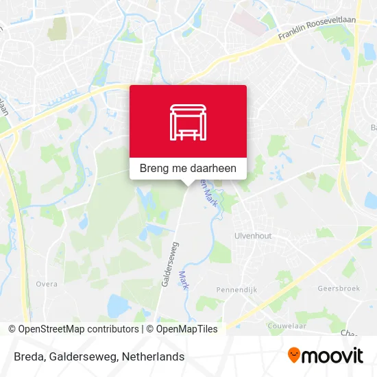 Breda, Galderseweg kaart
