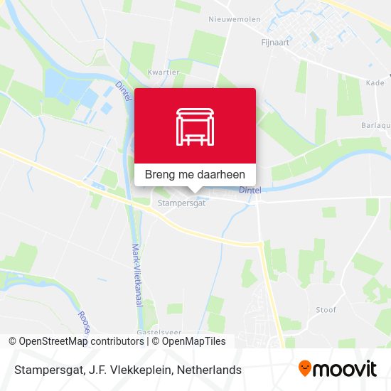 Stampersgat, J.F. Vlekkeplein kaart