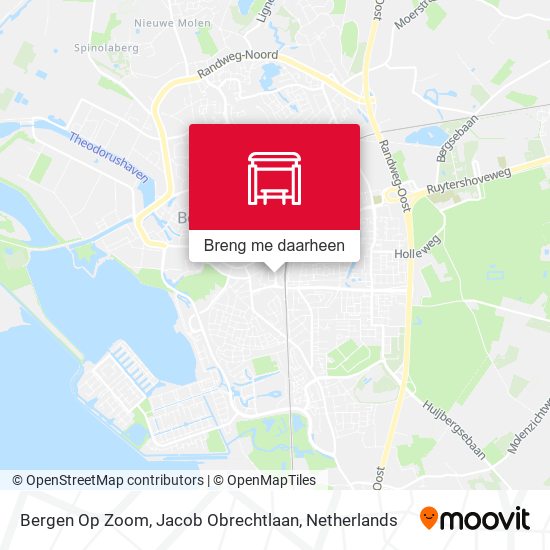 Bergen Op Zoom, Jacob Obrechtlaan kaart