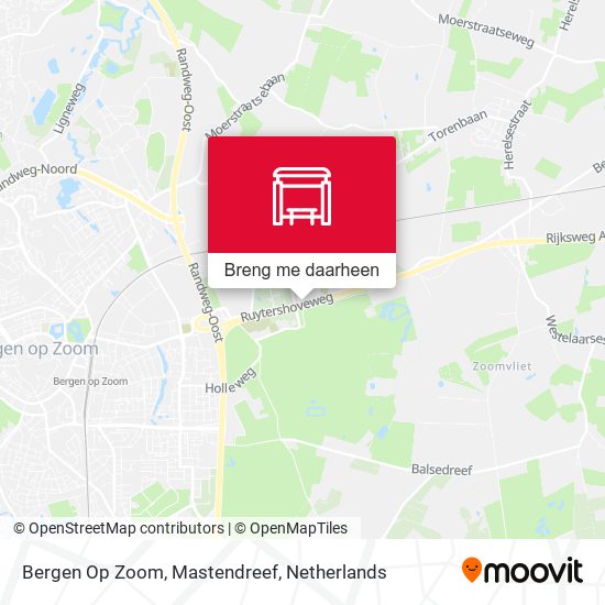 Bergen Op Zoom, Mastendreef kaart