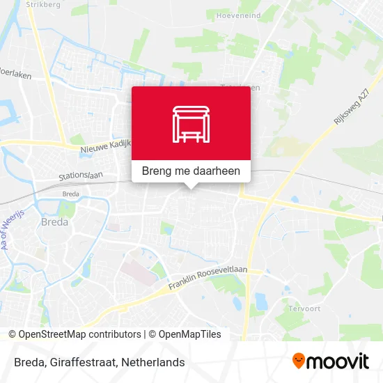 Breda, Giraffestraat kaart