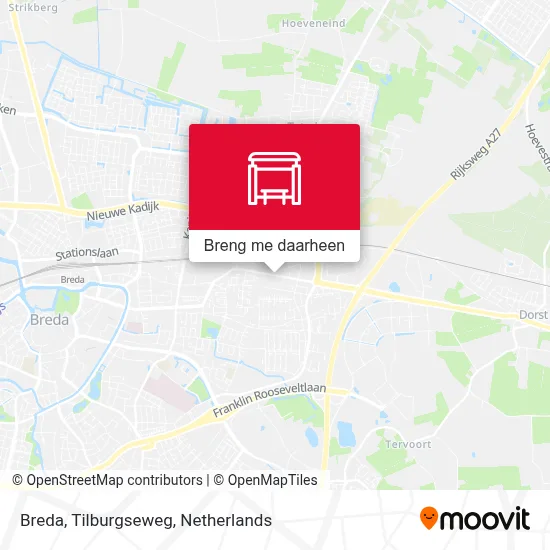 Breda, Tilburgseweg kaart