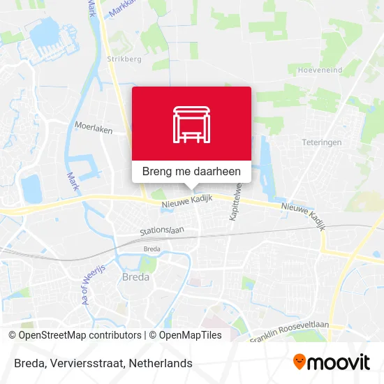 Breda, Verviersstraat kaart